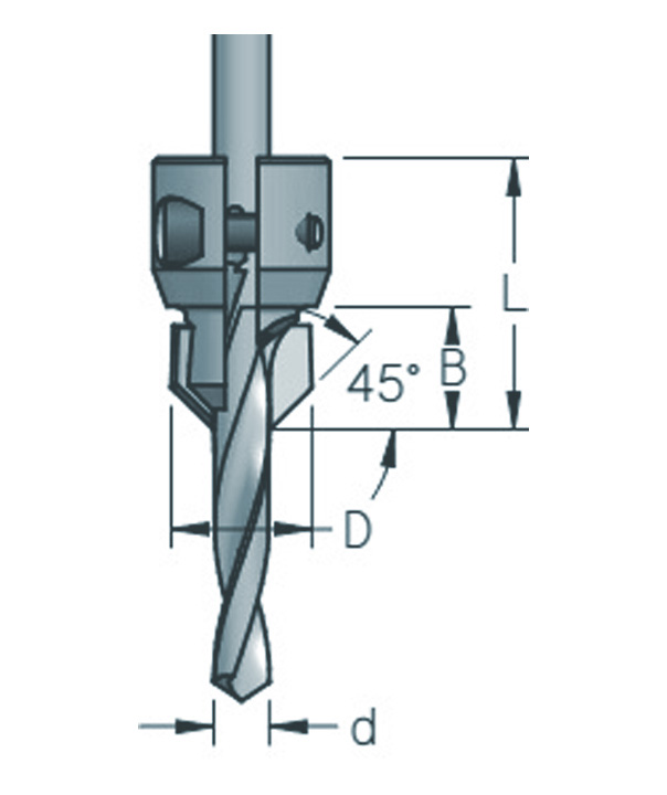 HM Multidiameter verzinkboor