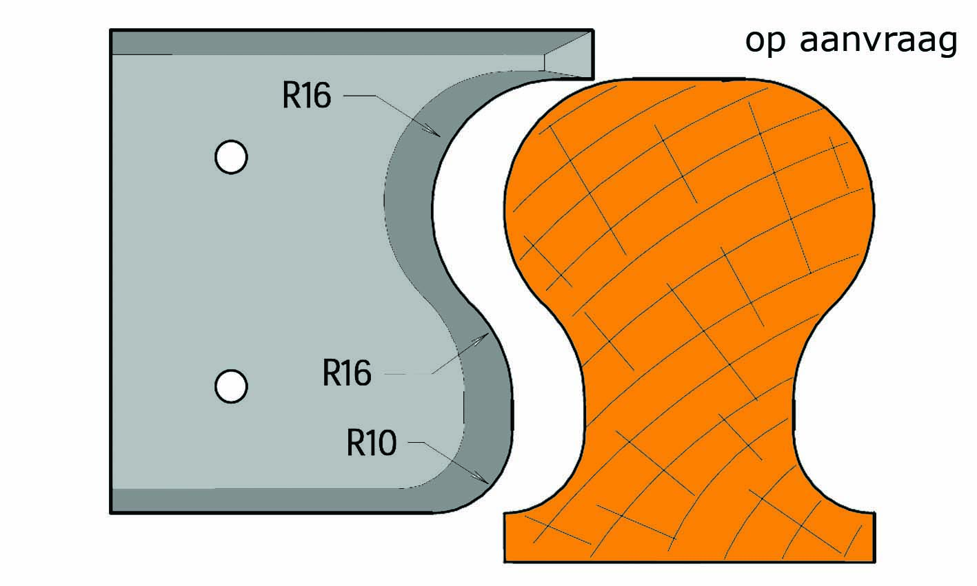 Frees- en keermessen voor universeel freeskoppen 59/64 x 7,5mm Type: M5927