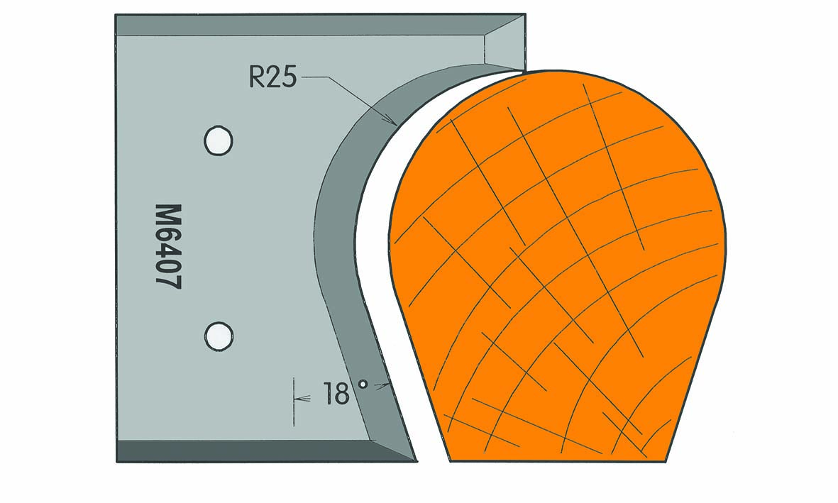 Frees- en keermessen voor universeel freeskoppen 59/64 x 7,5mm Type: M6407