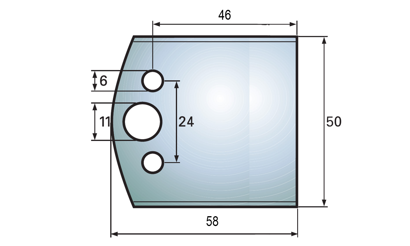 M5058HSS blanket 50x4X58 mm HSS