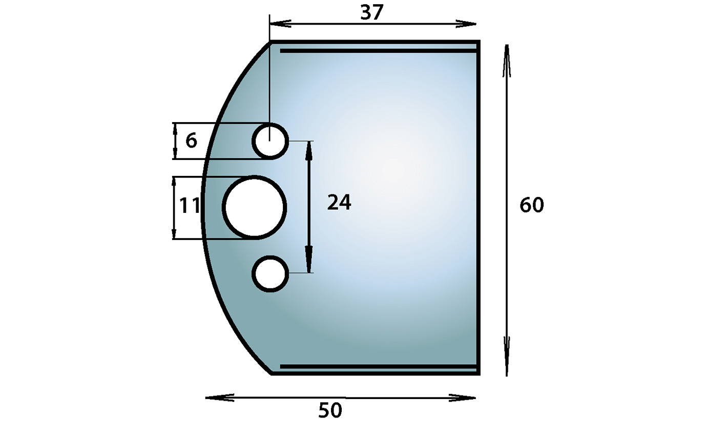 M6050HSS blanket 60x4X50 mm HSS