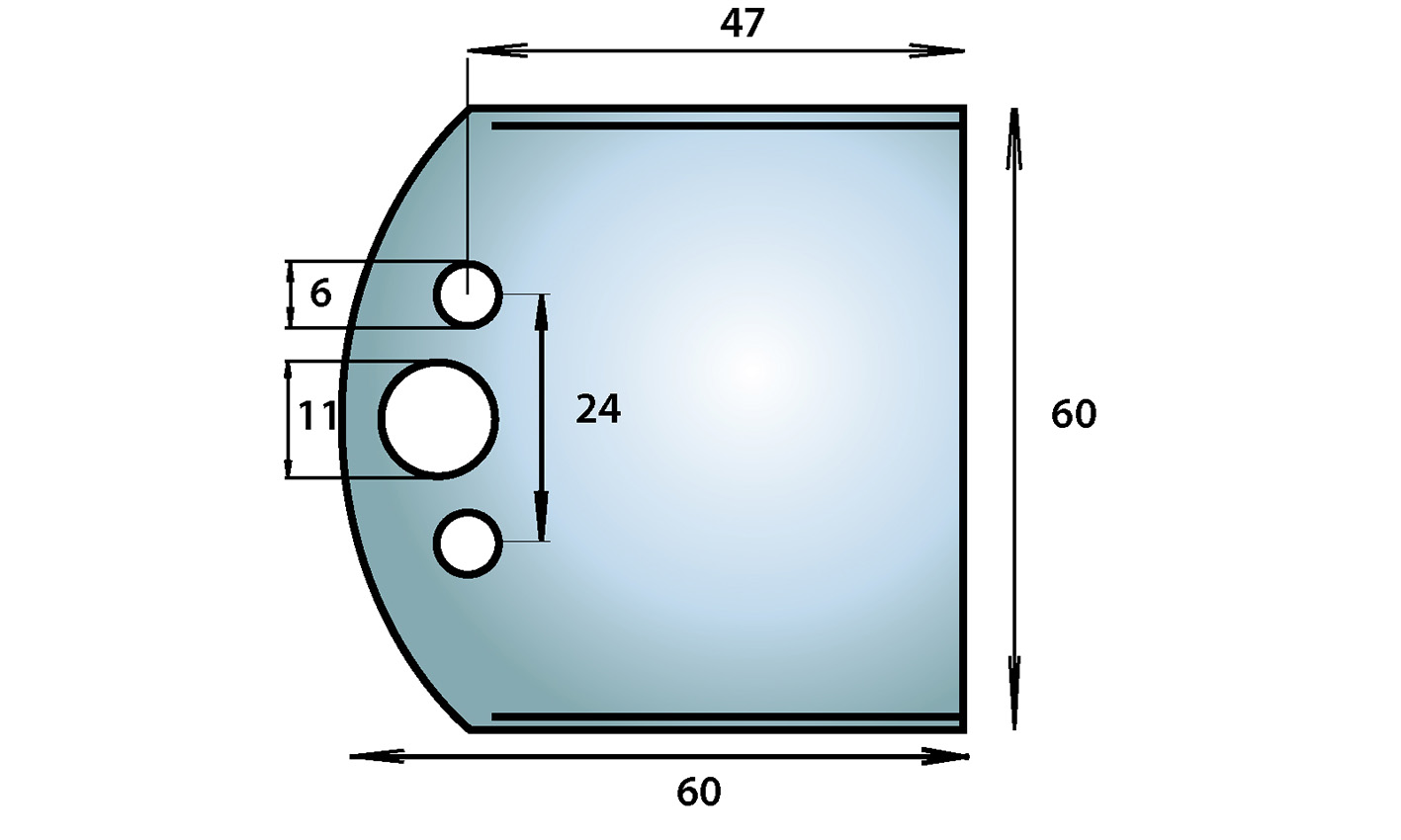 M6060HSS blanket 60x4X60 mm HSS