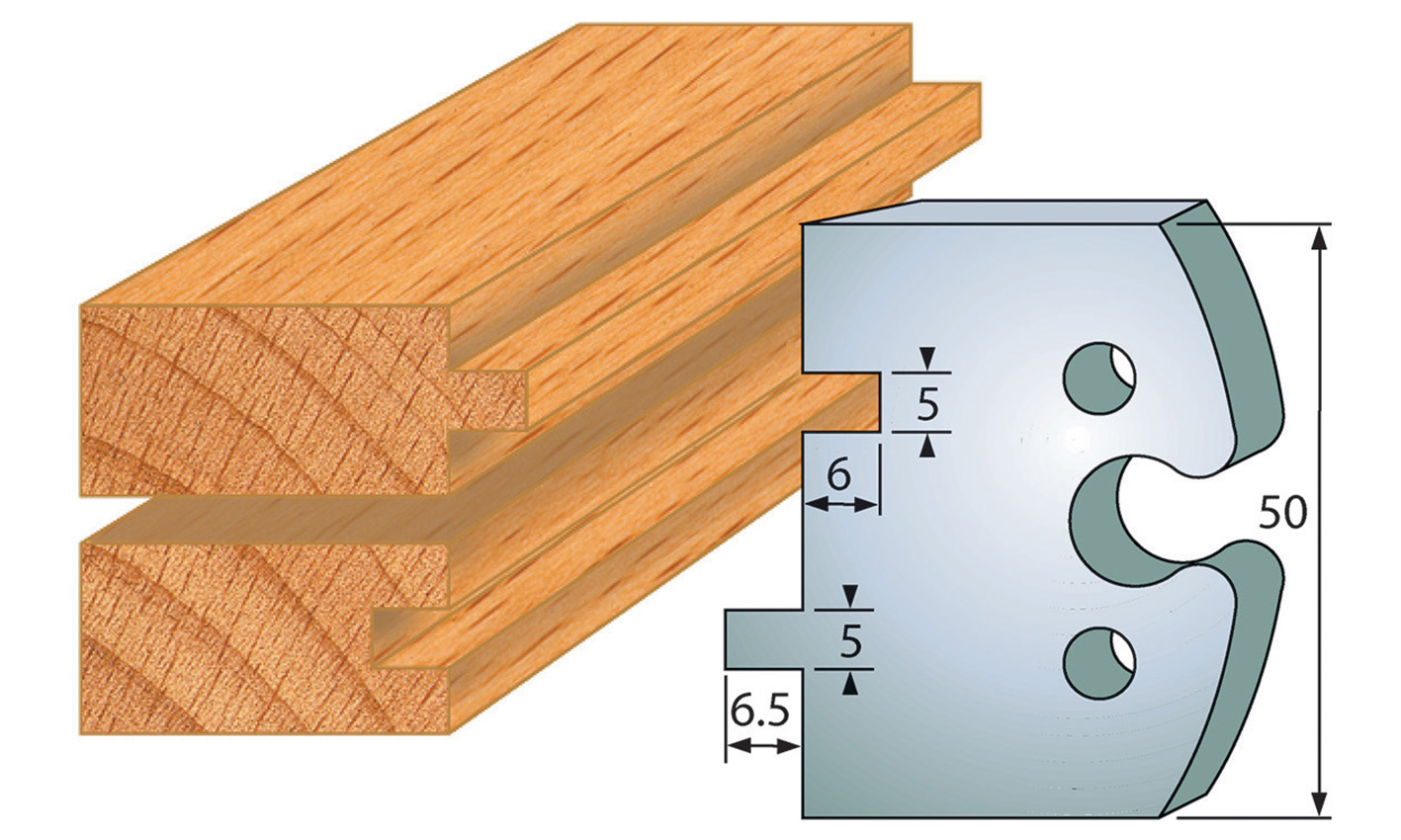 M201 Frees- en keermessen voor universeel freeskoppen 50x5,5 mm Type: M201 Standaard uitgevoerd in SP staal.