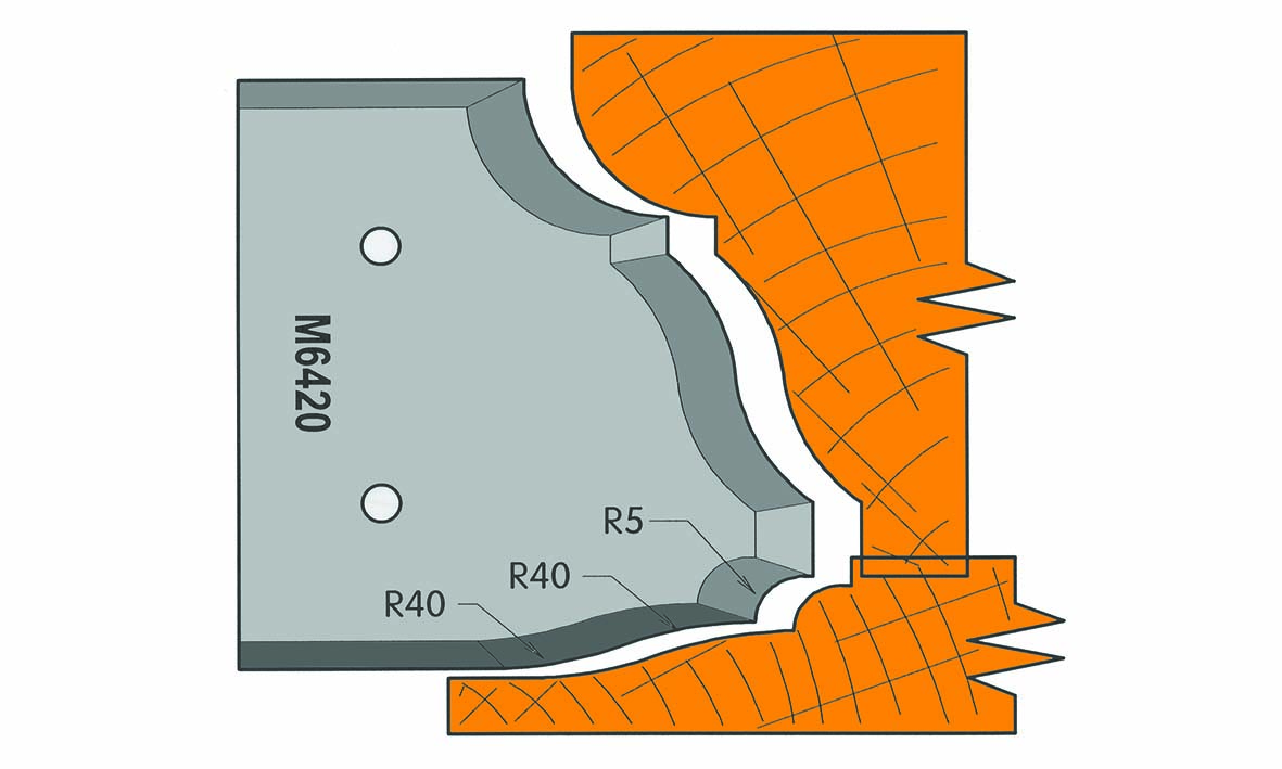 M6420 Frees- en keermessen voor universeel freeskoppen 59/64 x 7,5mm Type: M6420 Standaard uitgevoerd in SP staal.