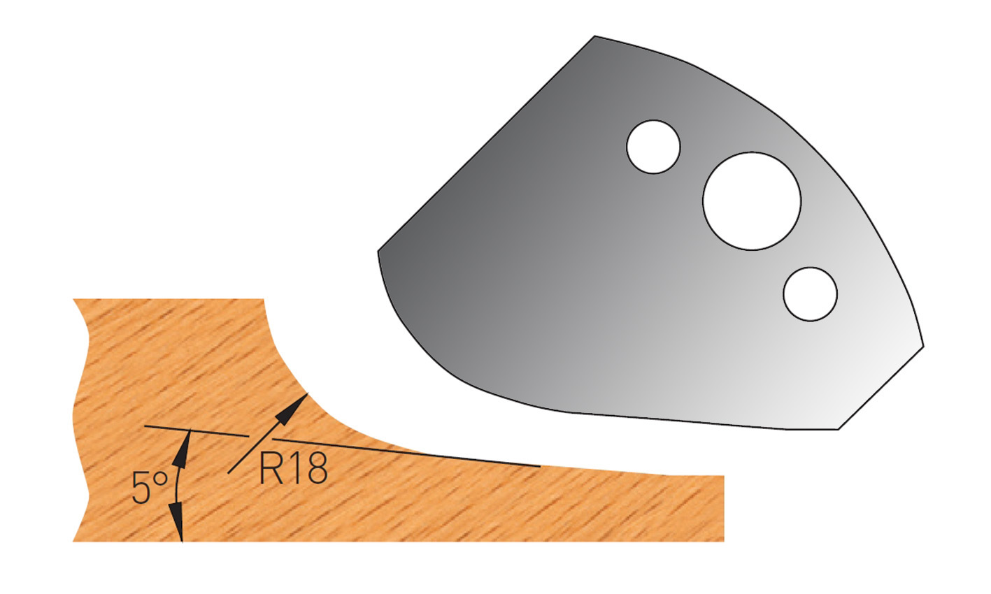 Frees- en keermessen voor universeel freeskoppen Bossing 50x4mm Type: M702