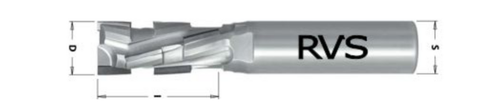 758-12 VHM Diamantfrees 4 PCD onderlager