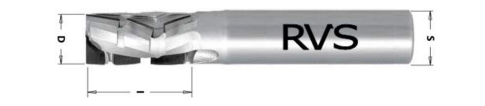 760-12 VHM Diamantfrees met acht PCD snijplaten